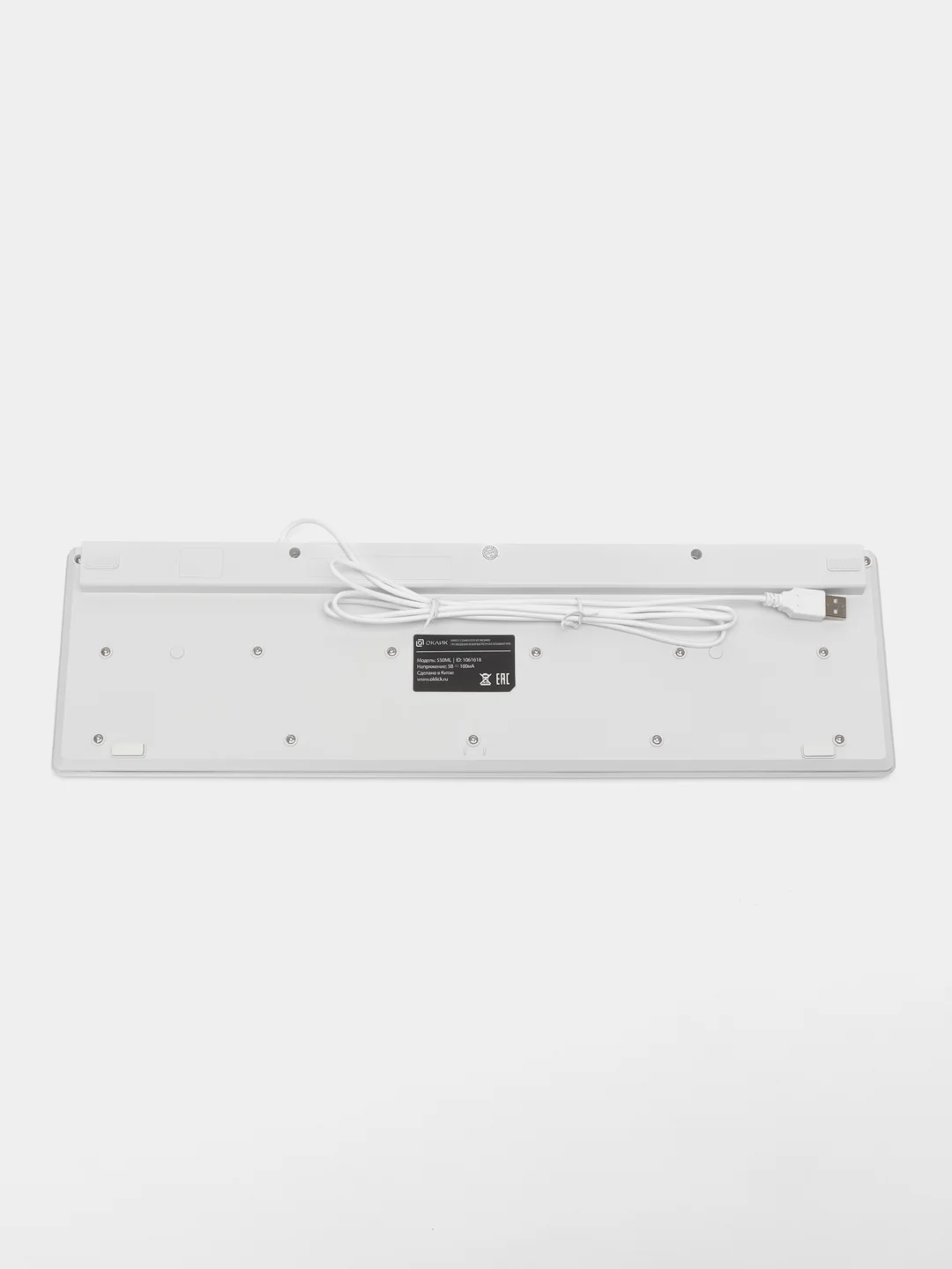 Клавиатура Oklick 550ML, USB, белый, 1061618