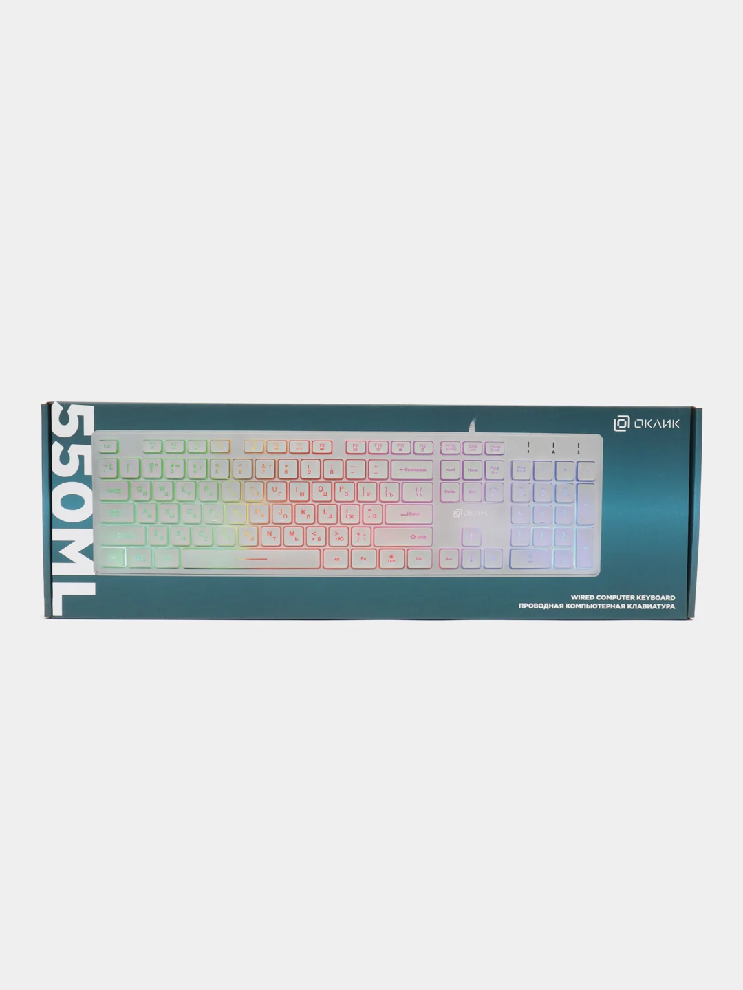 Клавиатура Oklick 550ML, USB, белый, 1061618