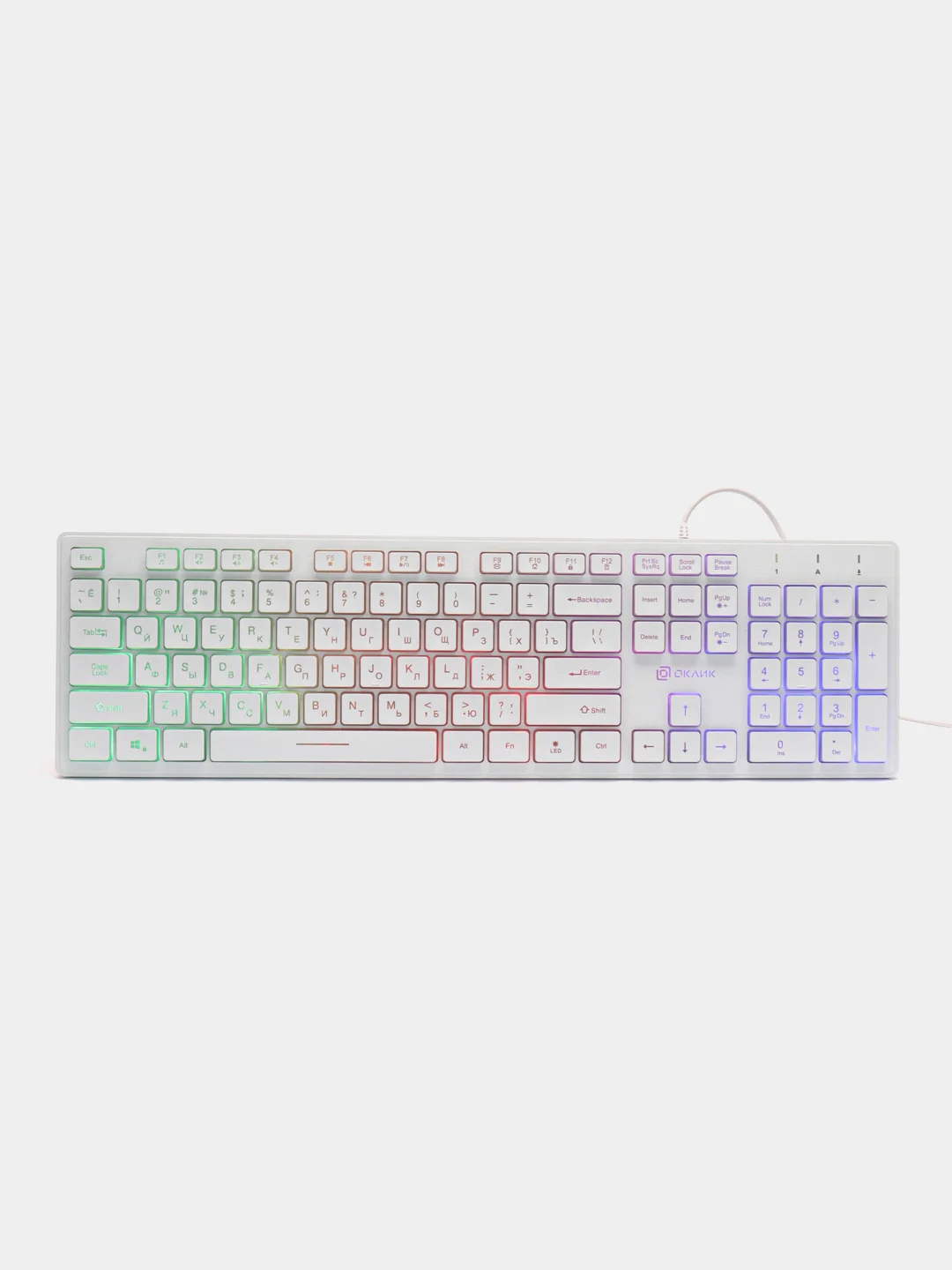 Клавиатура Oklick 550ML, USB, белый, 1061618