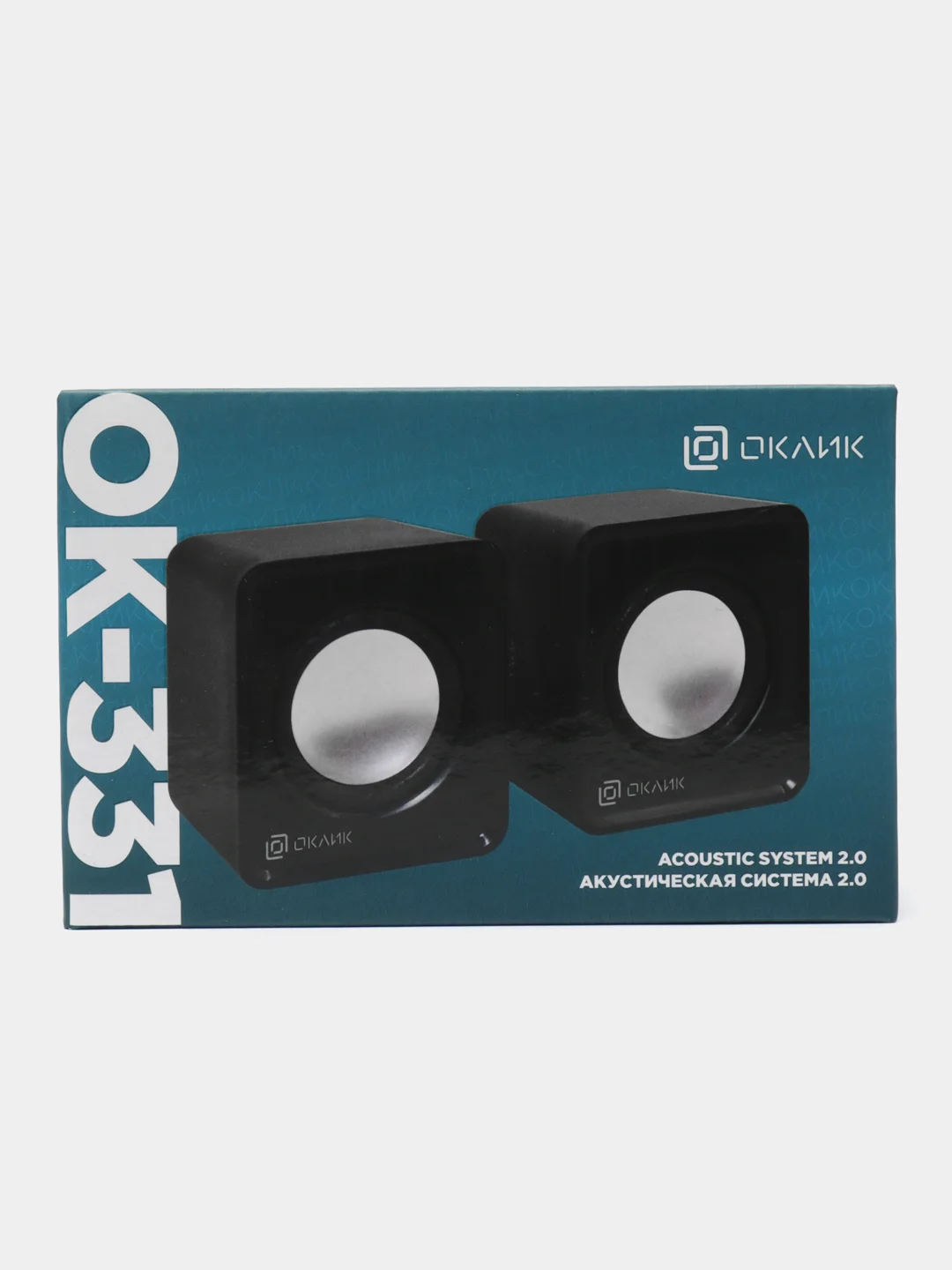 Колонки Oklick OK-331, 2.0, черный, 440404