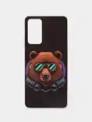 Коричневый чехол Redmi Note 11 Pro 4G / Note 12 Pro 4G Сяоми Редми Нот 11 Про силиконовый с рисунком
