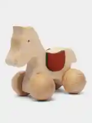 Детская деревянная игрушка - каталка, 2 вида, лошадка, собачка