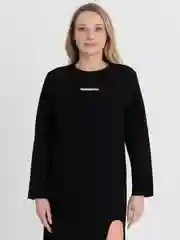Черный платье женское длинное с разрезом
