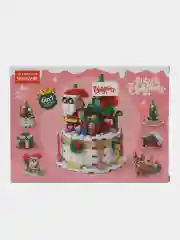 Разноцветный конструктор детский, новогодний, для девочки, 288 деталей