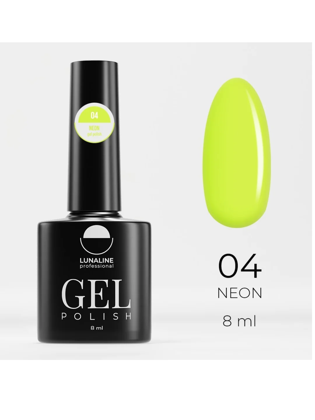 Гель-лак LunaLine Neon, 12 неоновых оттенков