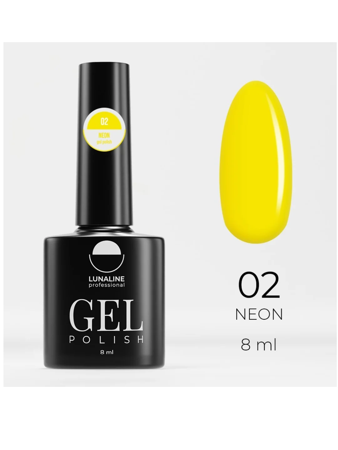 Гель-лак LunaLine Neon, 12 неоновых оттенков