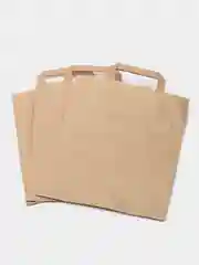 Белый подарочный крафт-пакет