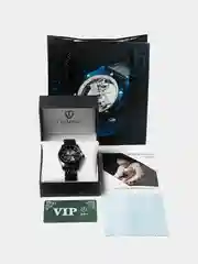 Черный мужские наручные механические часы TEVISE 9005 с автоподзаводом