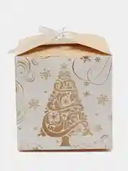 Золотой новогодняя подарочная коробка для новогоднего подарка, 8 видов, 12х12х12 см и 14х14х14 см