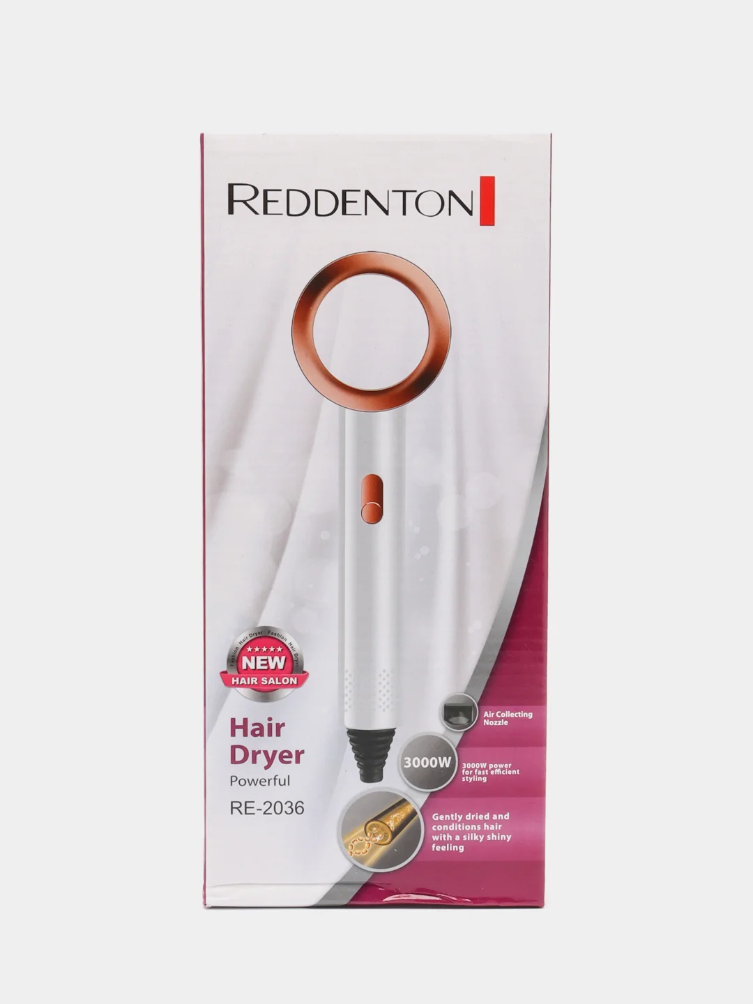 Белый фен для волос Reddenton