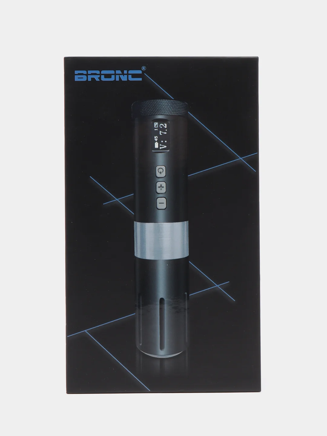 Красный беспроводная роторная машинка для тату и перманентного макияжа BRONC Wireless Pen V1