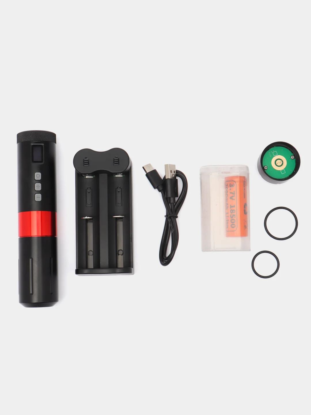 Красный беспроводная роторная машинка для тату и перманентного макияжа BRONC Wireless Pen V1