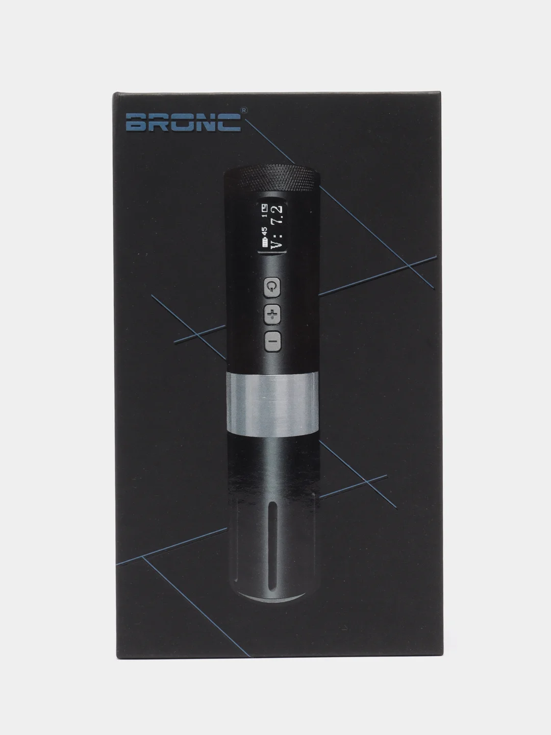 Синий беспроводная роторная машинка для тату и перманентного макияжа BRONC Wireless Pen V1