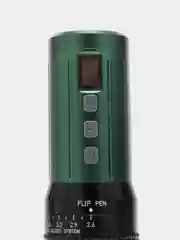 Зеленый беспроводная тату машинка с 2-мя аккумуляторами Big Wasp Meteorix PRO Wireless Pen