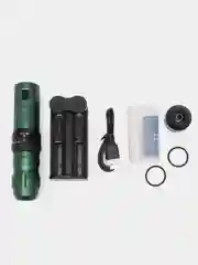 Зеленый беспроводная тату машинка с 2-мя аккумуляторами Big Wasp Meteorix PRO Wireless Pen
