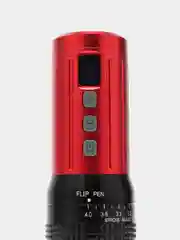 Красный беспроводная тату машинка с 2-мя аккумуляторами Big Wasp Meteorix PRO Wireless Pen