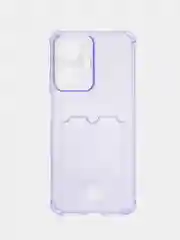 Чехол для Realme C55 / Реалми С55, прозрачный, с карманом для карты