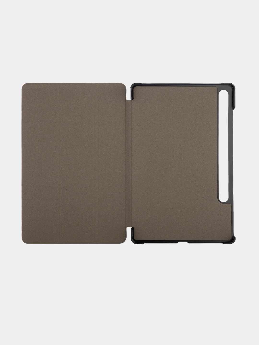 Черный чехол-книжка "КАРТОФАН" для планшета Samsung Galaxy Tab S9 FE/S9 FE Plus, из экокожи