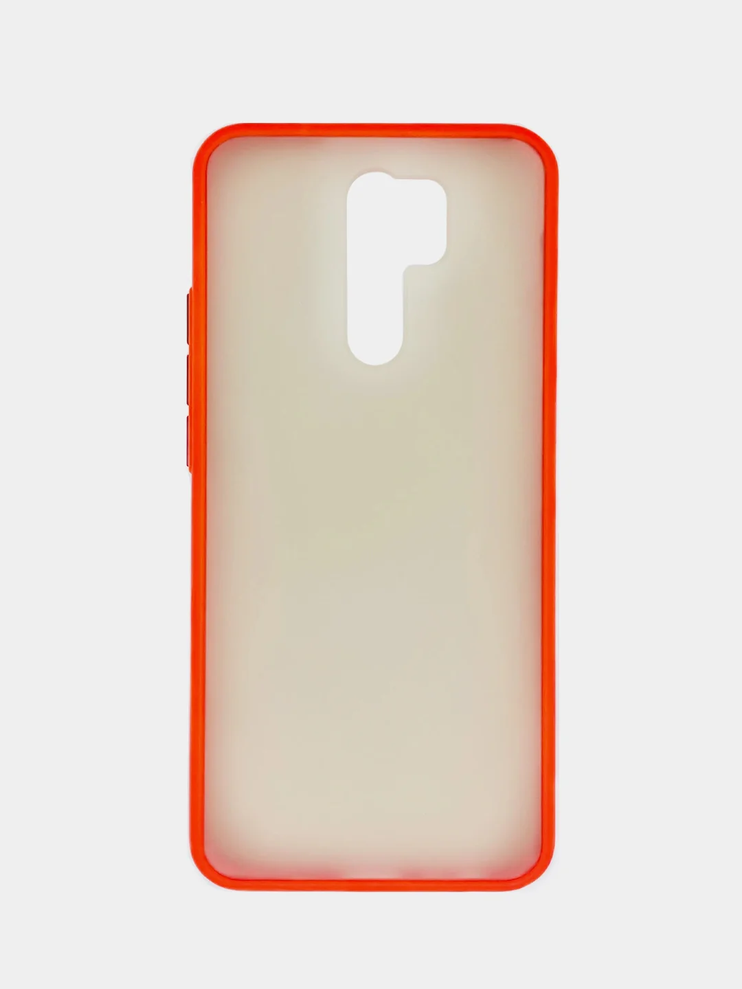 Красный xiaomi Redmi 9, Сяоми Редми 9, чехол матовый силиконовый с цветными кнопками