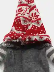 Алый новогодний чехол на бутылку вина, шампанского, новогодний декор на стол