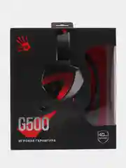 Игровые наушники с микрофоном A4Tech Bloody G500, черный, красный, 1.5 м, мониторные