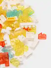 Алый блочный 3D конструктор, со светящимися элементами "Космонавт", для подарка на Новый год