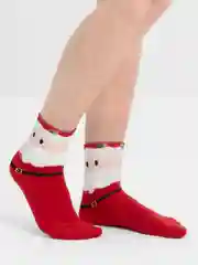 Белый новогодние носки. Носки женские