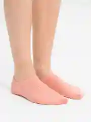 Кораллово-розовый однотонные хлопковые носки, подследники , 36-40, хлопок 100%