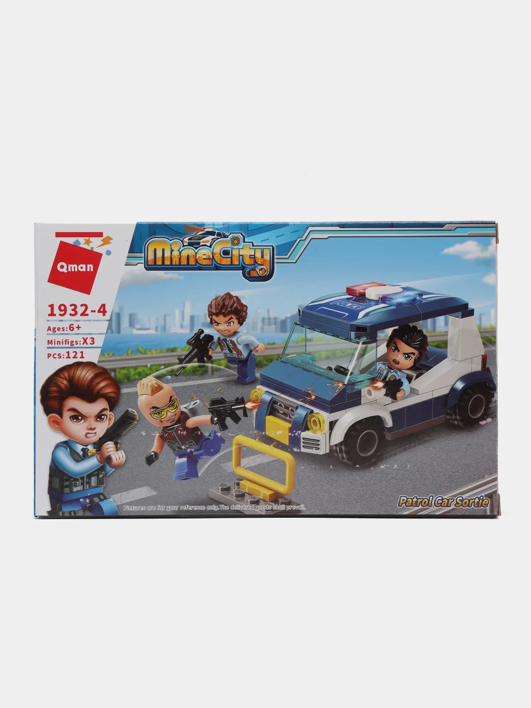 Синий конструктор MineCity Qman