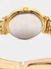 Желтый женский подарочный набор: наручные часы с браслетом