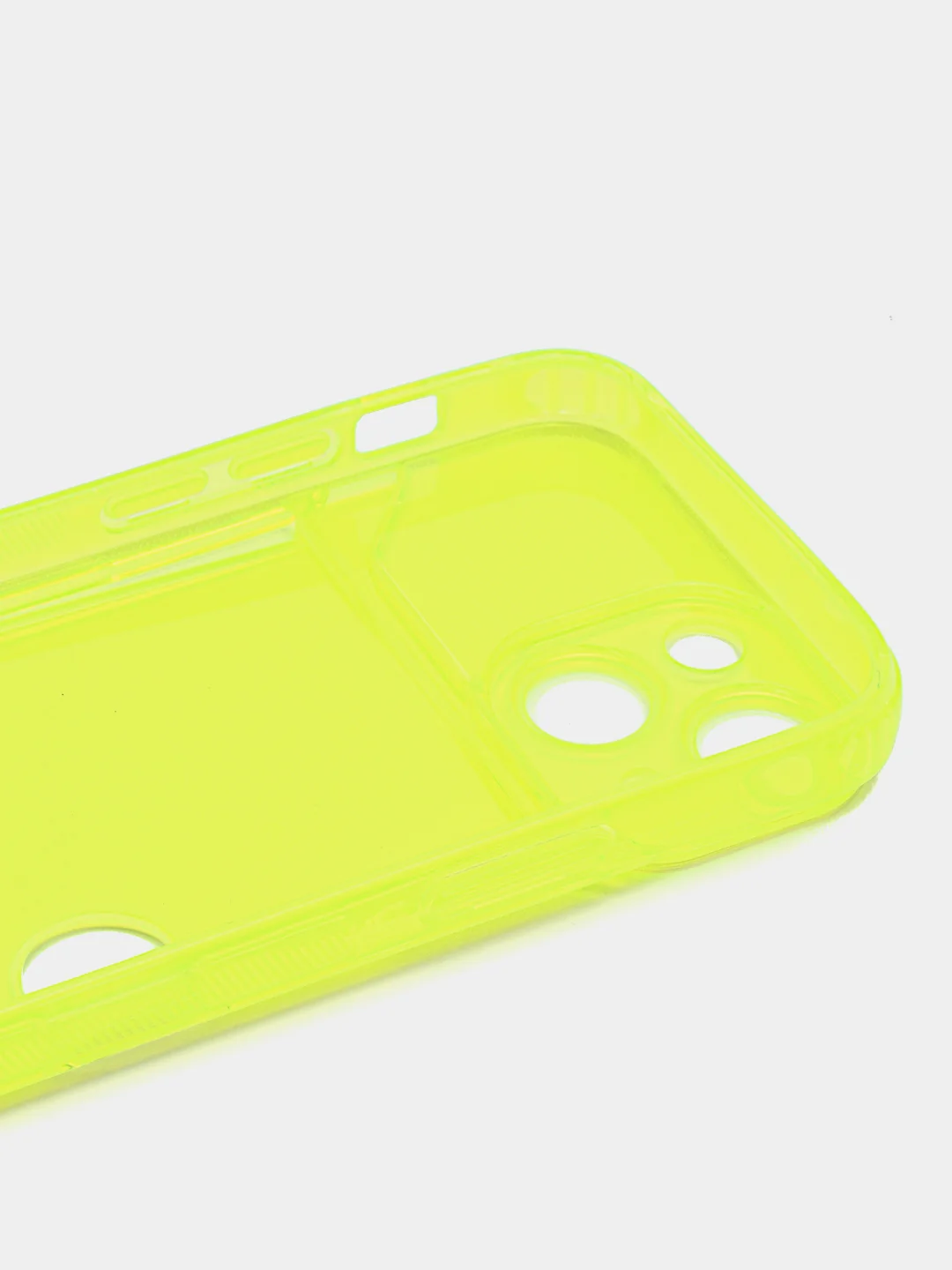 Лимонный чехол iPhone 15/14/13/12/11/Pro/Max/Mini/Plus/X/Xr/XS/7/8+ с карманом для карт, прозрачный