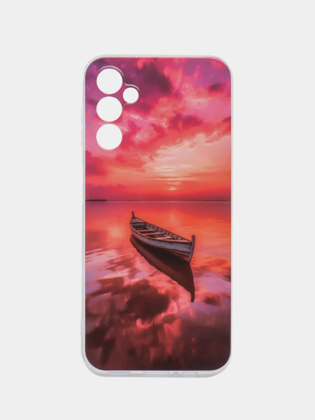 Пастельно-коралловый чехол для Samsung Galaxy A14 / Самсунг Галакси А14, силиконовый, с рисунком