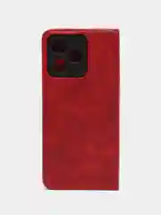 Красный чехол-книжка Realme C53/Realme C51 (Реалми С51/Реалми С53), искусственная кожа