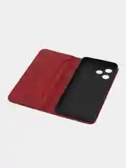 Красный чехол-книжка Realme C53/Realme C51 (Реалми С51/Реалми С53), искусственная кожа