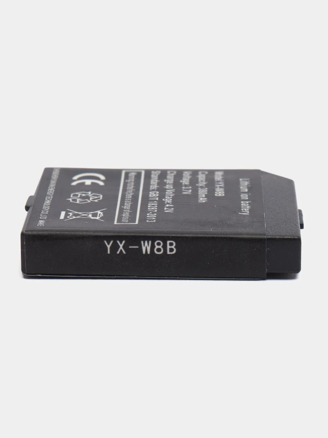 Черный аккумулятор YX W8B, для смарт-часов LQ Y1, Z3, 3.7 В, 380 мА, АКБ
