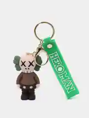 Коричневый брелок-игрушка Kaws для ключей, сумки, рюкзака