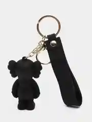 Черный брелок-игрушка Kaws для ключей, сумки, рюкзака
