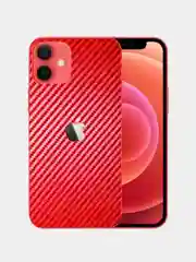 Красный защитная пленка на iPhone 11/12/12Pro/13Pro/13 Pro Max/14Pro,15 под карбон на заднюю часть