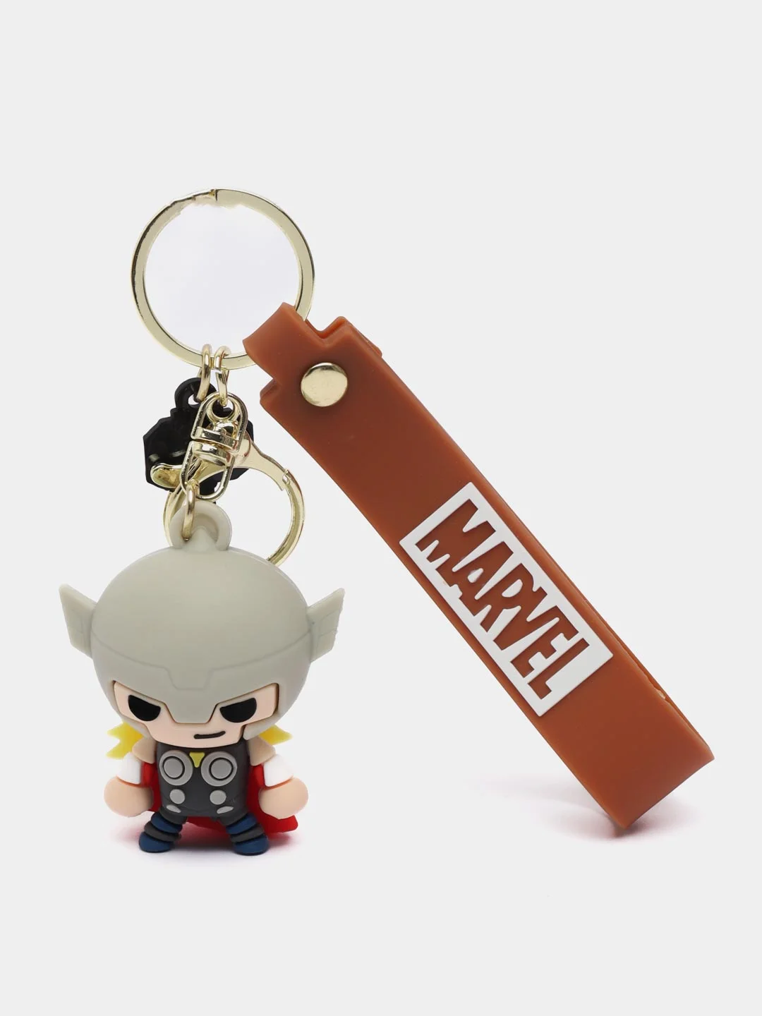 Серый брелок-игрушка Marvel для ключей, сумки, рюкзака