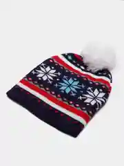 Индиго шапка зимняя, детская, новогодняя