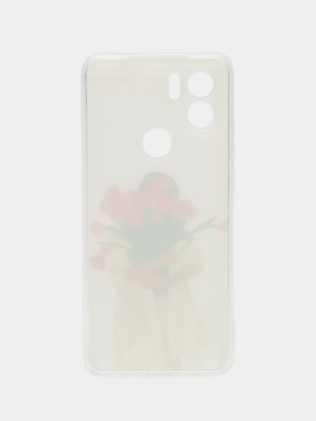 Кораллово-розовый чехол для Xiaomi Redmi A1 Plus / A1+ A2+ Poco C51 (Сяоми Редми А1 Плюс / А1+) с рисунком