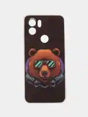 Хаки чехол для Xiaomi Redmi A1 Plus / A1+ A2+ Poco C51 (Сяоми Редми А1 Плюс / А1+) с рисунком