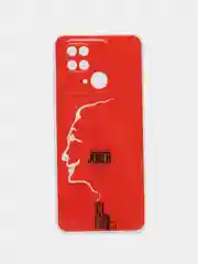 Алый чехол для Xiaomi Redmi 10C, Poco C40 / Сяоми Редми 10С, Поко С40, силиконовый, с рисунком