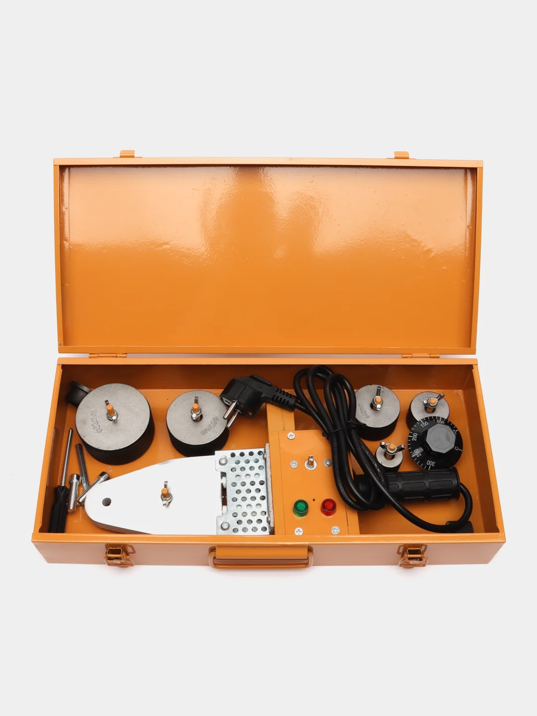 Gramex SP-1150/6 для сварки п/п труб, 1150Вт, 300гр, 6 насадок, двойной тефлон, мет. кейс