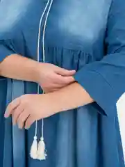 Голубой платье джинсовое, длинное
