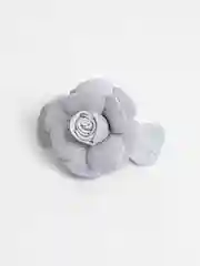 Серебряный заколка для волос "Розочка"