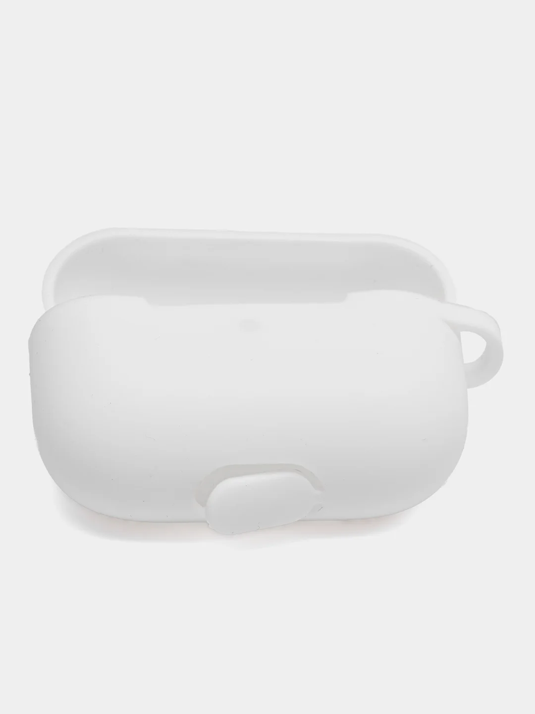 Белый силиконовый чехол для Apple Airpods Pro, с карабином и ремешком для наушников