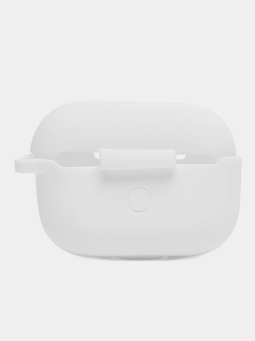 Белый силиконовый чехол для Apple Airpods Pro, с карабином и ремешком для наушников
