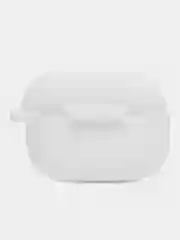 Белый силиконовый чехол для Apple Airpods Pro, с карабином и ремешком для наушников