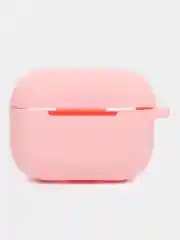 Розовый силиконовый чехол для Apple Airpods Pro, с карабином и ремешком для наушников